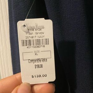 NWT dress to population deep v dress